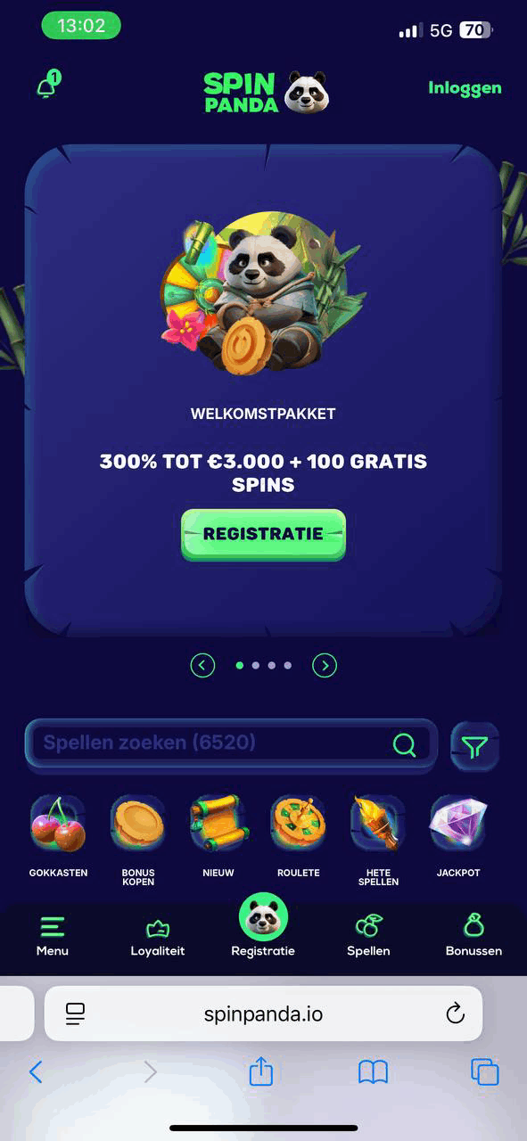 SpinPanda Casino — mobiel